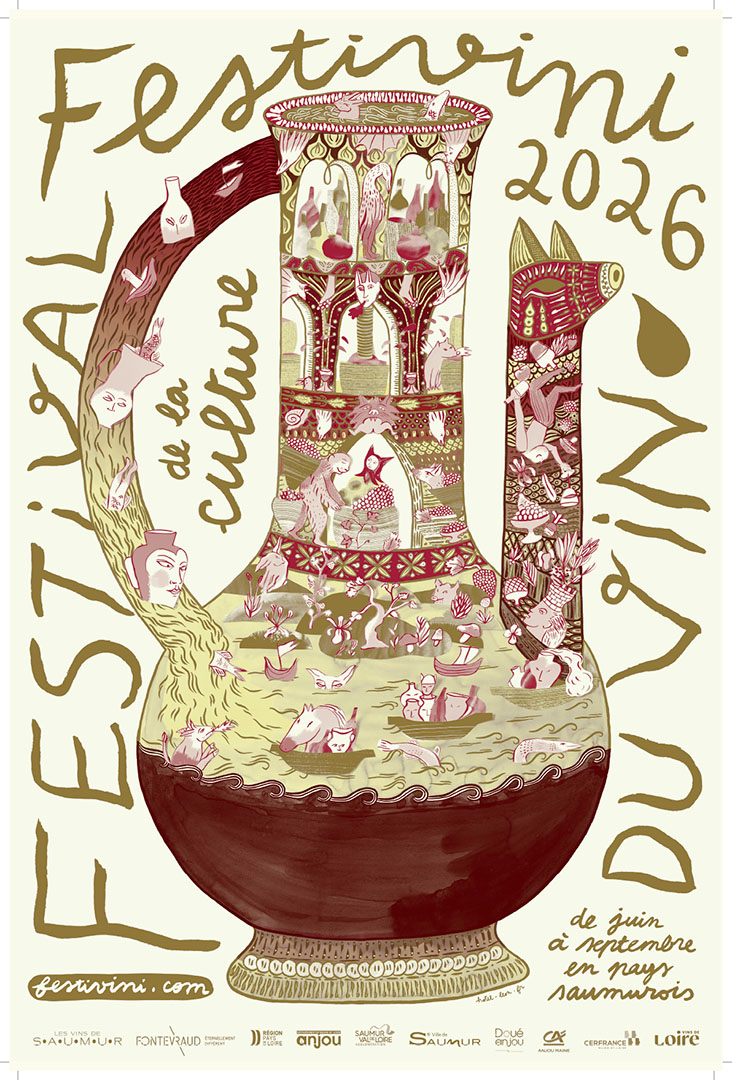 Affiche Festivini 2026 par Eleonore Hérissé
